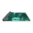 thumbnail image 2 of Ahgly Company Indoor Square Abstract Turquoise Blue Modern Area Rugs, 4' Square, 2 of 4