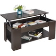 thumbnail image 4 of ZENSTYLE Lift Top Coffee Table Hidden Storage Cabinet Compartment Long lasting Brown Finish, 4 of 5