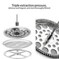 thumbnail image 3 of Jinnoda Coffee Brewing French Press Filter Tea Brewer Coffee Pot Maker Glass Kettle, 3 of 9