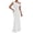 White, variant on Women's Summer Maxi Bodycon Dresses One Shoulder Casual Party Long Dresses White M