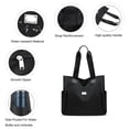 thumbnail image 2 of Entchin Women Hobo Bag, Water Resistant Nylon Tote Casual Shoulder Bag Purse,Black, 2 of 6