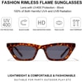 thumbnail image 3 of Gafas de sol cuadradas de ojo de gato para mujer, moda vintage, tendencia, 3 of 5