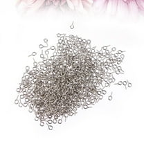 WRISTBIQUE Screw Eyes for Jewellery Making 300Pack Silver Color and Circular Eye Opening