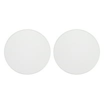 2Pcs 6 Inch Speaker Grills without Frame, White Metal Mesh Speaker Grill