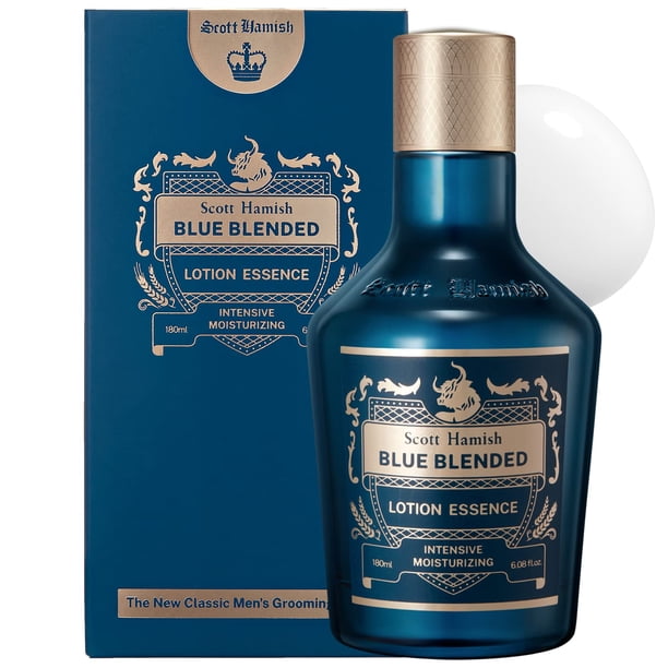 Loción hidratante Scott Hamish Blue Blended Lotion Essence Men 180 ml