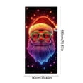 thumbnail image 2 of Ouuluon Light Up Christmas Door Cover, 70.9 inches Glow-In-The-Dark Panel for Front Door Holiday Display, 2 of 6