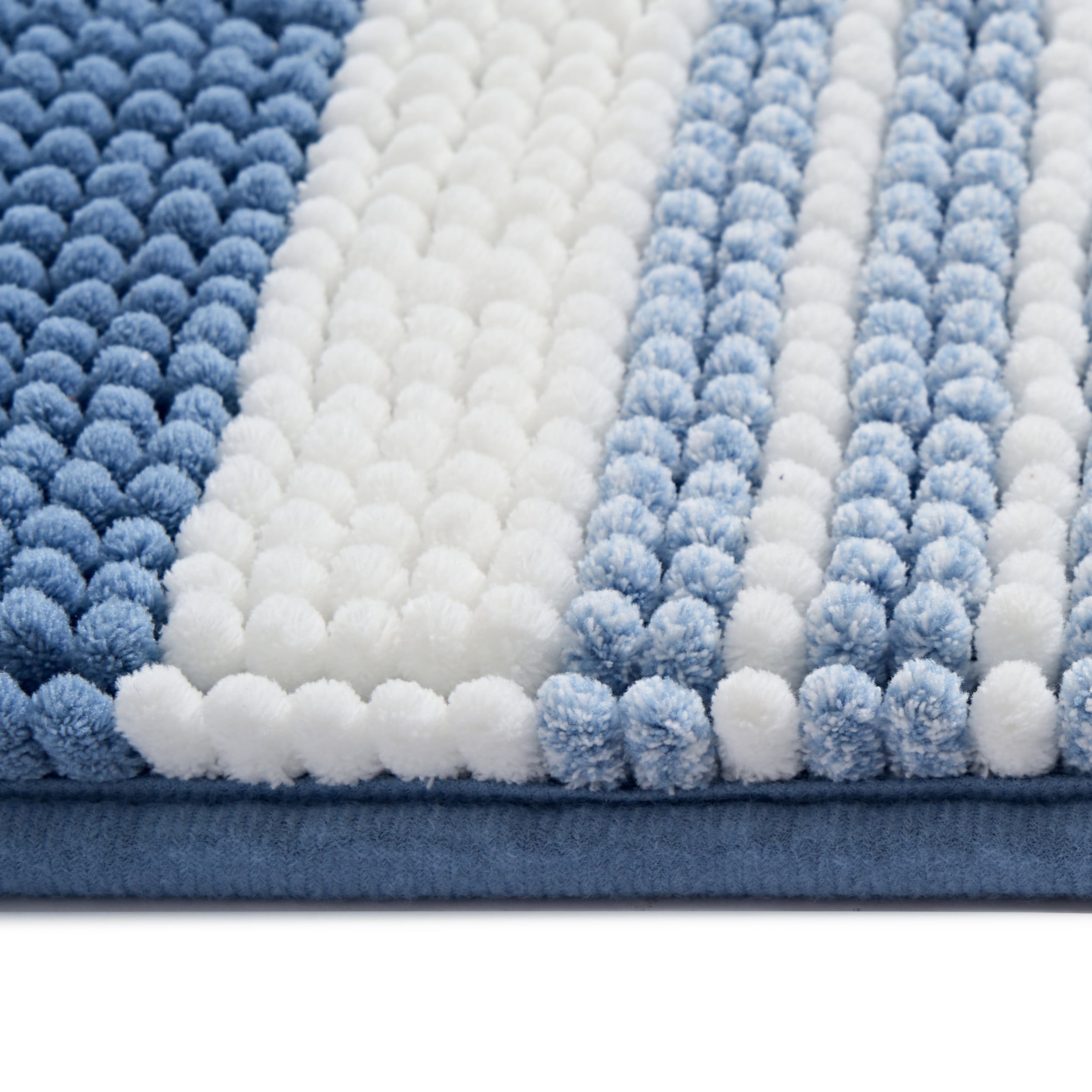 Mainstays Performance Foam Noodle Bath Rugs, 17"x24" Blue