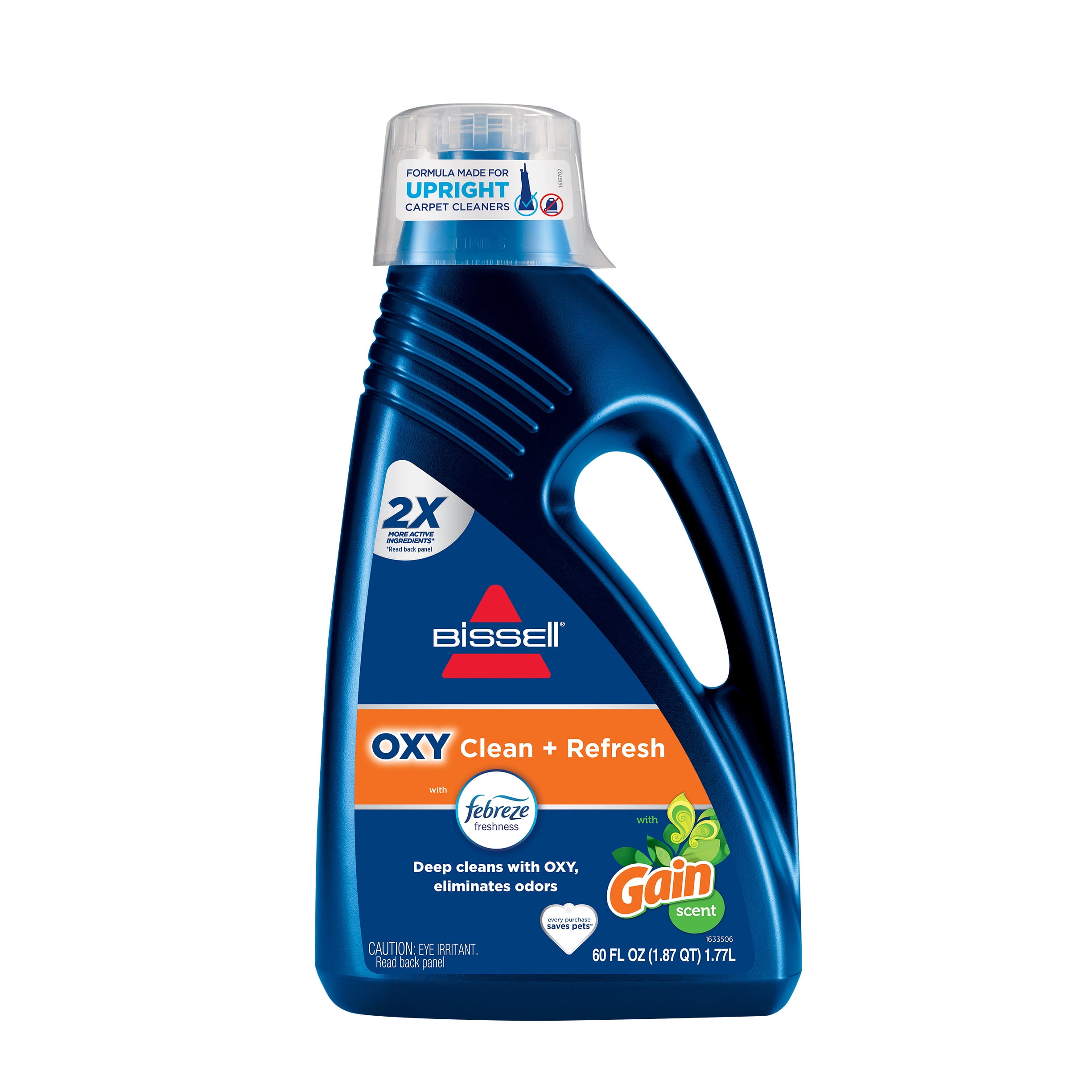 (2 pack) BISSELL Carpet & Rug Cleaner, Gain Scent, 60 fl oz, 1462W