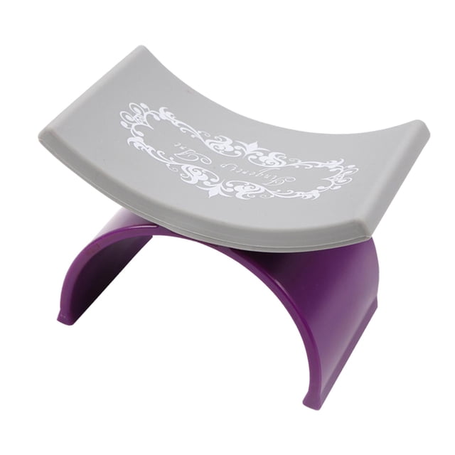 Almohadilla para reposabrazos de uñas Yuyangstore soporte lavable para decoración de uñas Violeta