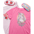 thumbnail image 2 of Sweet & Sassy Girls' Pajamas - 2 Piece Short Sleeve Night Gowns with Eye Mask (Sizes: 6-14), 2 of 7