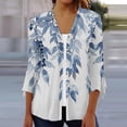 thumbnail image 1 of LOVZFMLL Cardigan pour Femmes Cardigan à Boutons Veste Imprimée Manches 3/4 Col Cardigan Imprimé Veste Cardigan Décontractée Veste Cardigan, 1 of 5