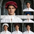 thumbnail image 4 of OJSFQUFP Medieval Men's Hat Soft To The Simple and Versatile Solid Color, 4 of 5