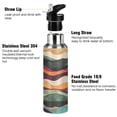 thumbnail image 3 of Yayeee 20oz Insulated Water Bottle Double Wall Stainless Steel with Flip Straw Lid, Artistic Desert Pattern, 3 of 7