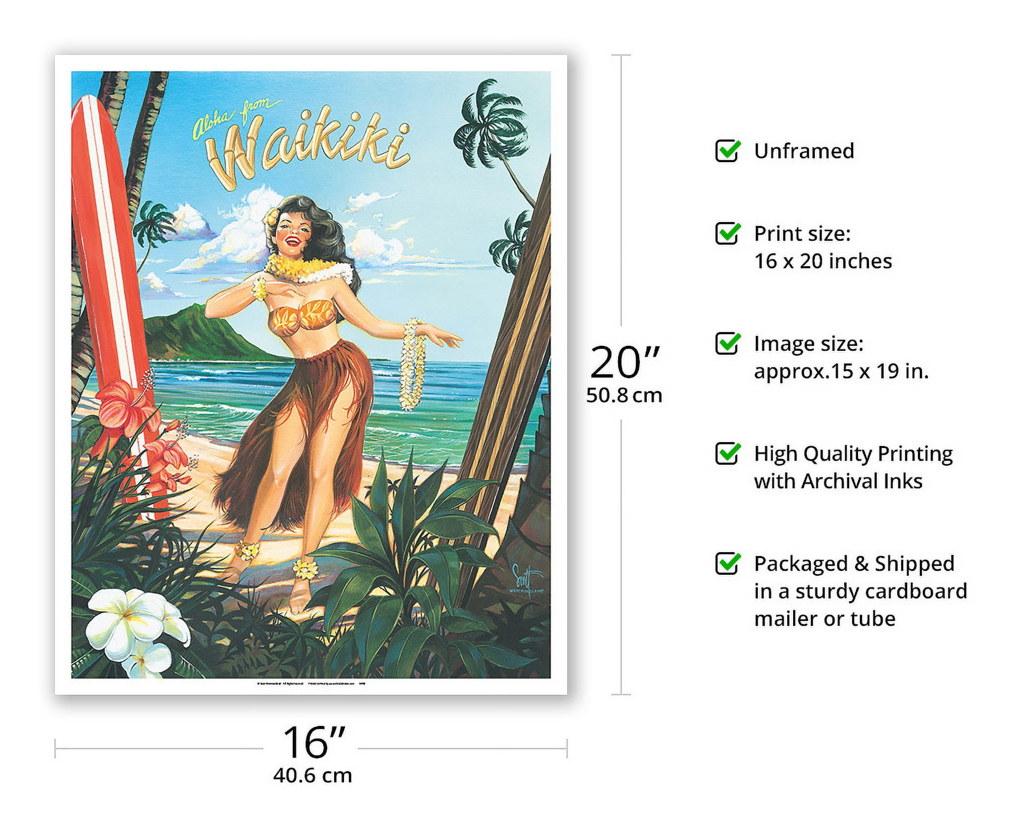 80s HULA DANCER 特大アート フレーム 油彩画 ヴィンテージ 80s HULA DANCER 特大アート フレーム 油彩画 ヴィンテージ