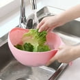 thumbnail image 3 of Eoperou Rice Washing Basin: Food-Grade Quick Drain Fruit Cleaning Bowl Multi-Purpose Strainer, 3 of 7