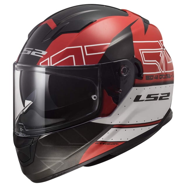 Casco integral LS2 Stream Evo negro y rojo talla M