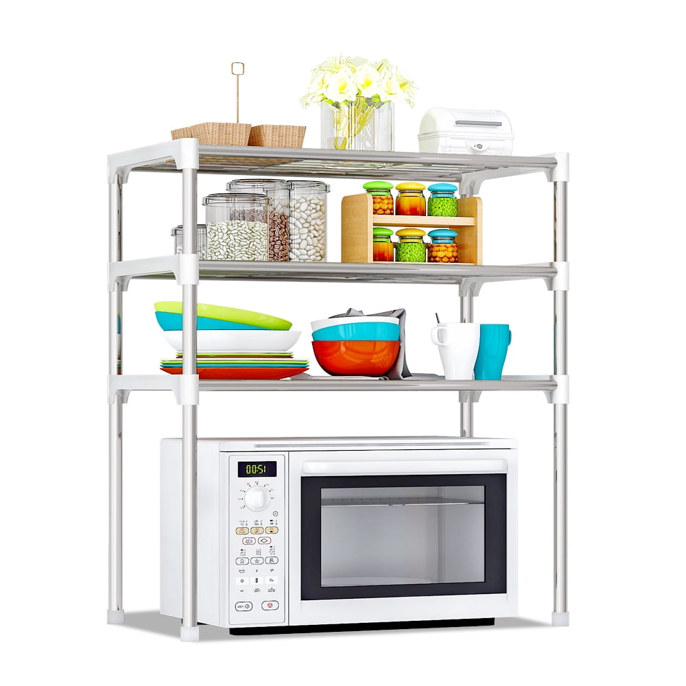 3Tier Storage Shelf Rack Multifunctional Kitchen Bathroom Organizers