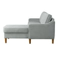 thumbnail image 4 of Studio Living Sorrento Sectional Sofa, Light Gray Fabric, 4 of 5