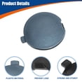 thumbnail image 4 of Cubierta del gancho de remolque del parachoques delantero del automóvil, tapa azul, ajuste para Mazda 6 Sport 2.5L L4 2014-2017 No.GHP950A11A - Paquete de 1, 4 of 7