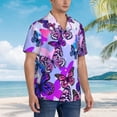 thumbnail image 5 of Bixox Men's Hawaiian Shirts Men's Flying Butterflies Print Short-Sleeve Shirt-XX-Large, 5 of 8