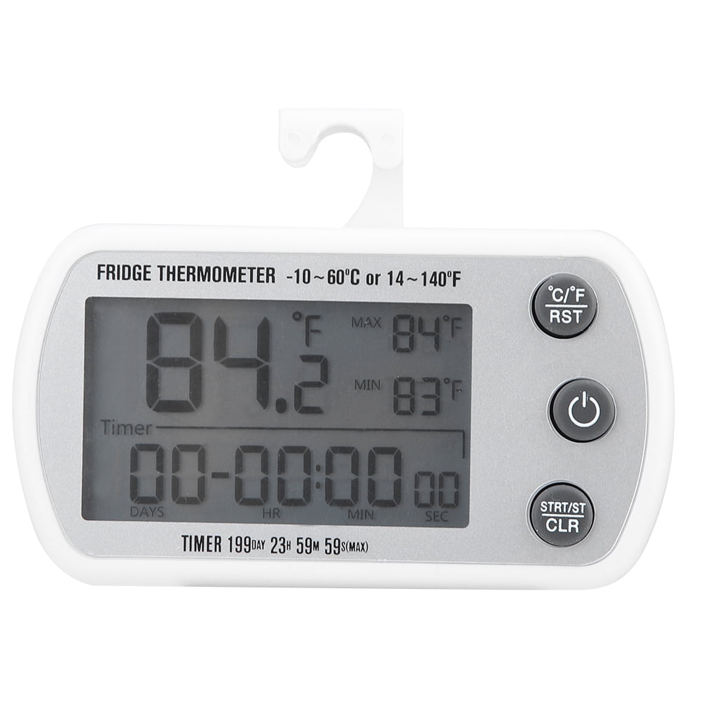 Waterproof Digital Refrigerator Fridge Freezer Thermometer ℃/℉Magnetic LIGH 