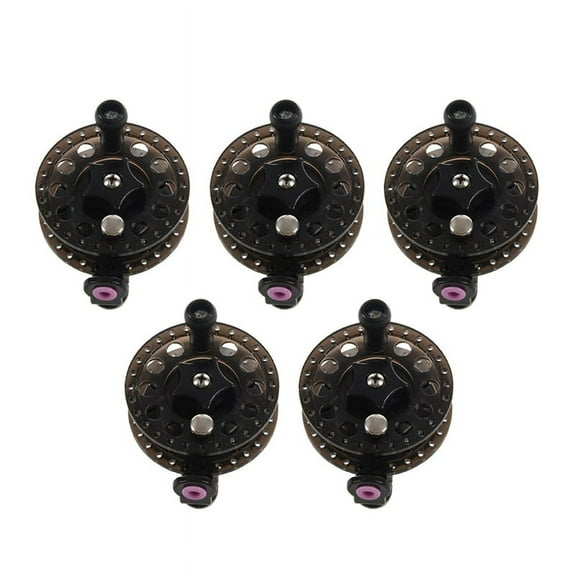 5X Plastic Ice Fishing Reels Fly Fishing Tackle Round Wheel Fishing Accessories