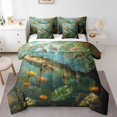 thumbnail image 1 of YST 7Pcs Hunting and Fishing Pattern Comforter Set, Full Size Bed in a Bag (1 Comforter, 1 Flat Sheet, 1 Fitted Sheet, 2 Pillowcases, 2 Throw Pillow Covers), 1 of 5