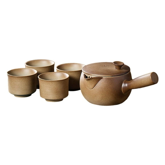 DOLITY Ceramic Teapot Blooming and Loose Tea Leaf Kettle with Tea Strainer Clay Tea Pot