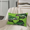 thumbnail image 5 of Goofa cartoon largemouth bass fish Pattern Pillow Case – Plush & Soft Cushion Cover, Hypoallergenic Throw Pillow Case for Comfortable Sleep with Envelope Closure-14"x20", 5 of 6