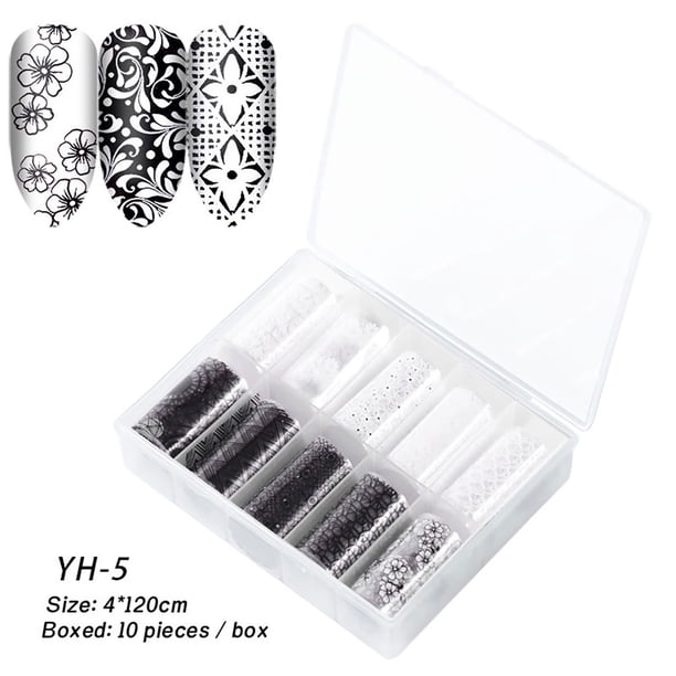 Hot6sl Liquidación de Ahorros de Verano Calcomanías Adhesivas para Decoración de Uñas, Manicura y Estampación.