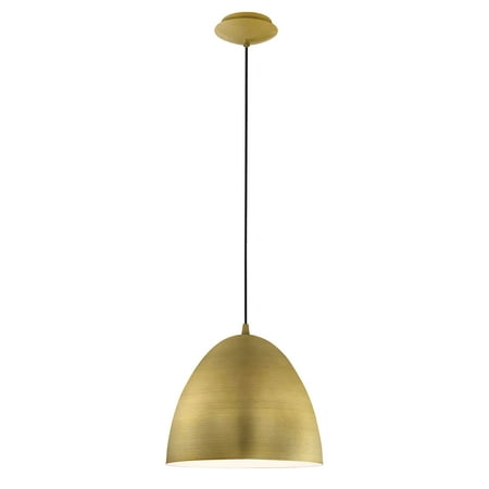 

Coretto - 1-Light Pendant - Brushed Gold Finish - Brushed Gold Metal Shade
