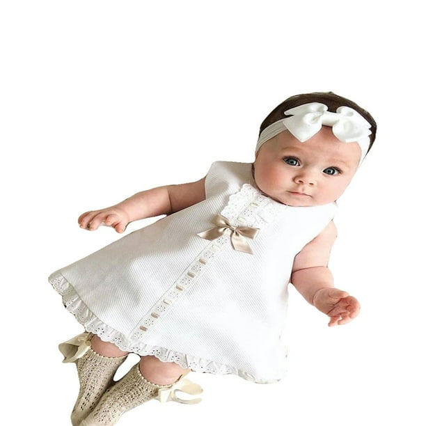 Newborn baby girl white dress outlet