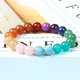 thumbnail image 3 of Pulsera de aguamarina natural JAMW Pulsera de tesoro de cristal 10 mm, 3 of 5