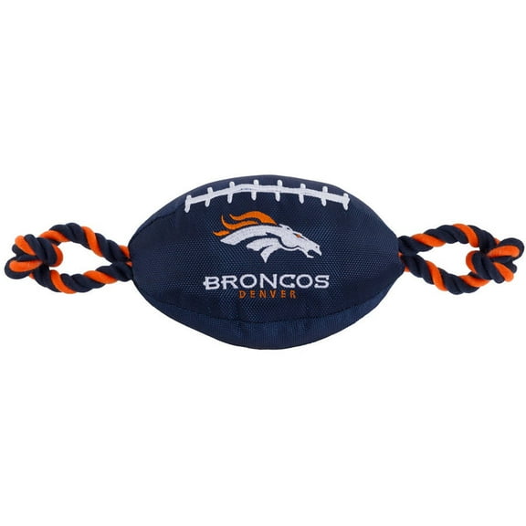 Pets First Nfl Denver Broncos Nylon Football-Licensed