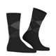 thumbnail image 2 of Burlington Calcetines hombre - Dundee, diseño rombos, calcetines cortos, lana, talla única Negro/Gris 40-46, 2 of 4