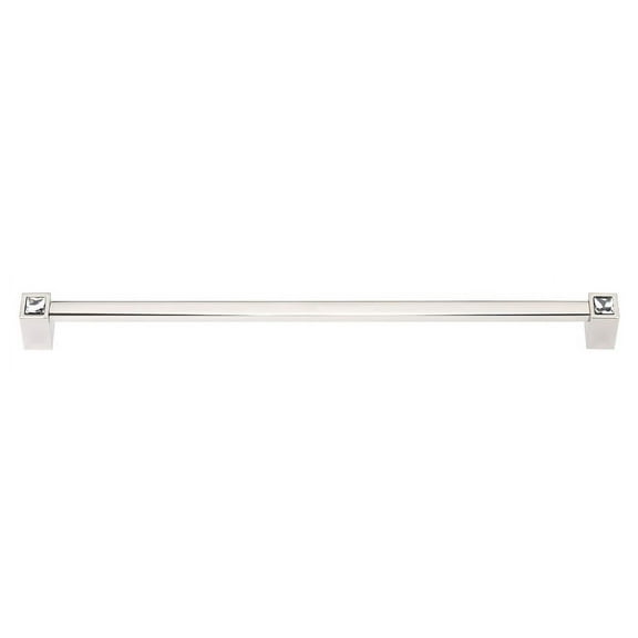 Alno Cd718-12 Contemporary Crystal 12" Center To Center Solid Brass Appliance Pull Handle