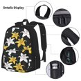 thumbnail image 3 of Pofeuu Lilies Flowers Print Backpack Travel Backpacks With Lunch Bag Pencil Bag Set 3 pcs Set Cartoon Backpack, 3 of 7