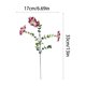 thumbnail image 3 of Flores colgantes artificiales de seda sintética con hojas en forma de corazón para decoración de interiores del hogar, 33x17 cm, rosa intenso, juego de 2, 3 of 8
