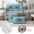 thumbnail image 6 of Eucalyptus Aqua Outdoor Waterproof Pillow Covers, Stripes Bottle Flower Cactus Plant Decorative Square Throw Pillowcase Sofa Cushion Sham for Patio/Couch/Chair, 26"x26" 2 Pack, 6 of 8