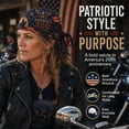 thumbnail image 5 of America 250th Cycling Pirate Hat/Biker Headwrap, 250th Anniversary Motorcycle Bandana, Cool Biker Skull Caps, 5 of 9
