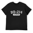 thumbnail image 3 of DD214 Alumni Glam Men's Cotton Short Sleeve HD Print Tee for Casual T-Shirt Crew Neck Top Black 3XL, 3 of 7