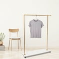 thumbnail image 4 of Garment Rack Clothes Hanger Round Tube Stand w/Wheels Storage Shelf, 4 of 11