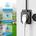 thumbnail image 1 of 4pcs European Outdoor Waterproof Socket with Rain Cover IP54 Industry Power Socket Extension Power Strip for Garden, 1 of 5