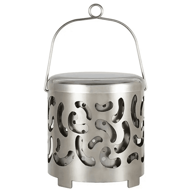Réchaud de Camping Mini Chauffage de Camping Portable en Acier Inoxydable Housse Chauffante pour Tente avec Poignée et Sac de Rangement pour le Camping