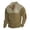 Khaki_017, variant on Men's Western Aztec Sweatshirts waffle Vintage Style Long sleeve 1/4 Button Up shirts Stand Collar Tribal Country Pullover Loose fit Jacket Khaki M