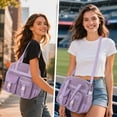 thumbnail image 3 of Soda Candy Mesh Tote Bag Stadium Approved 12x6x12 Heavy Duty Beach Bag for Sports Gym Concerts Travel Daily Use, 3 of 6