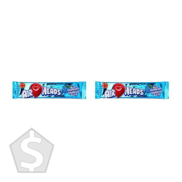Airheads Blue Raspberry Candy Bars, 36 × 15 g (Pack of 2), 72 Bars Total
