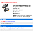 thumbnail image 2 of Front Door Lock Actuator Motor Set - Compatible with 2010 - 2012 Cadillac Escalade EXT 2011, 2 of 2