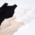thumbnail image 3 of Cheers Débardeur Sport Sans Manches en Modal pour Femmes, Col en U, Couleur Unie, 3 of 6