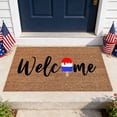 thumbnail image 6 of Ouuluon 4th of July Door Mat Non Slip Imitation Coir Doormat, Entryway Floor Mat for Indoor Outdoor Home Decor, 6 of 7